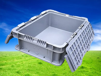 可堆式带盖物流箱